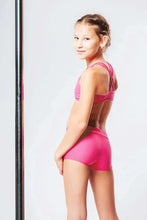 Cargar imagen en el visor de la galería, Girls' Sports Bra Xenia | Activewear | Color: red | Girl's sports bra | Dětská sportovní podprsenka | Dívčí sportovní podprsenka | Madchen Sport BH | Brassiere sport entfants | Dragonfly Pole Dance Clothes and Bikram Hot Yoga Outfit
