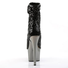 Cargar imagen en el visor de la galería, Tacones Pleaser ADORE-1008SQ Negro Sequins Dark
