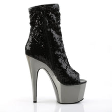 Cargar imagen en el visor de la galería, Tacones Pleaser ADORE-1008SQ Negro Sequins Dark
