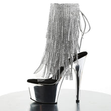 Carregar imagem no visualizador da galeria, Tacones Pleaser ADORE-1017RSF Transparente Plata Cromo
