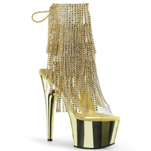 Load image into Gallery viewer, Tacones Pleaser ADORE-1017RSF Transparente Dorado Cromo
