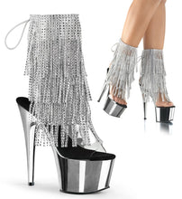 Carregar imagem no visualizador da galeria, Tacones Pleaser ADORE-1017RSF Transparente Plata Cromo
