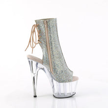 Carregar imagem no visualizador da galeria, Tacones Pleaser ADORE-1018C-RS Plata Transparente
