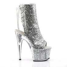 Cargar imagen en el visor de la galería, Tacones Pleaser ADORE-1018G Plata Purpurina

