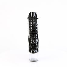 Cargar imagen en el visor de la galería, Botas Pleaser ADORE-1020 - Negro charol / Transparente

