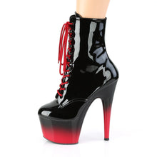 Cargar imagen en el visor de la galería, Tacones Pleaser ADORE-1020BR-H Negro Charol Rojo
