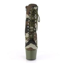 Cargar imagen en el visor de la galería, Tacones Pleaser ADORE-1020CAMO Verde Camo Fabric
