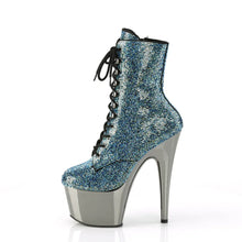 Cargar imagen en el visor de la galería, Tacones Pleaser ADORE-1020CHRS Turquoise Pewter Cromo
