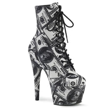 Cargar imagen en el visor de la galería, Tacones Pleaser ADORE-1020DP Blanco Negro Fabric
