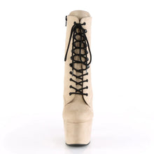 Cargar imagen en el visor de la galería, Tacones Pleaser ADORE-1020FS Beige Faux Suede
