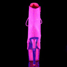 Cargar imagen en el visor de la galería, Tacones Pleaser ADORE-1020G Neon Rosa Purpurina
