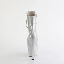 Cargar imagen en el visor de la galería, Tacones Pleaser ADORE-1020GP Plata Purpurina Charol
