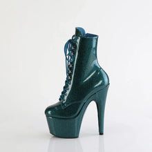 Cargar imagen en el visor de la galería, Tacones Pleaser ADORE-1020GP Teal Purpurina Charol
