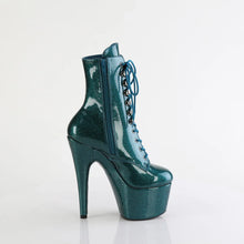 Cargar imagen en el visor de la galería, Tacones Pleaser ADORE-1020GP Teal Purpurina Charol

