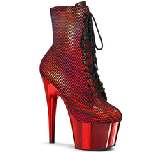 Carregar imagem no visualizador da galeria, Tacones Pleaser ADORE-1020HFN Rojo Holo Cromo
