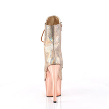 Cargar imagen en el visor de la galería, Tacones Pleaser ADORE-1020HM Oro Rosa Holo

