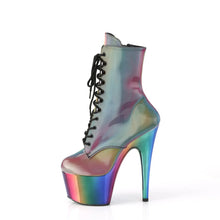Carregar imagem no visualizador da galeria, Tacones Pleaser ADORE-1020RC-REFL Rainbow Reflective Cromo
