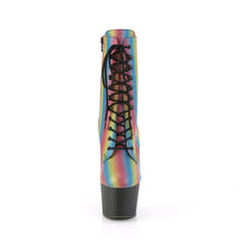 Cargar imagen en el visor de la galería, Tacones Pleaser ADORE-1020REFL-02 Rainbow Reflective Negro
