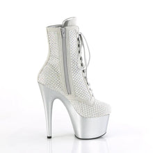 Load image into Gallery viewer, Tacones Pleaser ADORE-1020RM Plata Faux Sude
