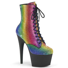 Carregar imagem no visualizador da galeria, Tacones Pleaser ADORE-1020RS Rainbow Negro Mate
