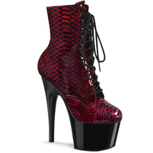 Cargar imagen en el visor de la galería, Tacones Pleaser ADORE-1020SP Rojo Snake Print
