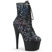 Cargar imagen en el visor de la galería, Tacones Pleaser ADORE-1020SPLAT Negro Velvet Plata
