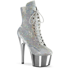 Cargar imagen en el visor de la galería, Tacones Pleaser ADORE-1020SQ-02 Plata Holo Sequins
