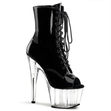 Carregar imagem no visualizador da galeria, Tacones Pleaser ADORE-1021 Negro Charol Transparente
