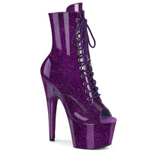 Cargar imagen en el visor de la galería, Tacones Pleaser ADORE-1021GP Morado Purpurina Charol
