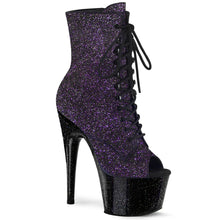 Cargar imagen en el visor de la galería, Tacones Pleaser ADORE-1021MG Morado Purpurina Negro
