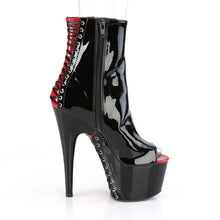 Load image into Gallery viewer, Tacones Pleaser ADORE-1025 Negro Rojo Charol
