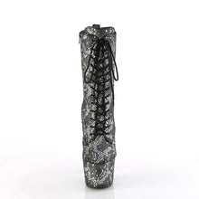 Cargar imagen en el visor de la galería, Tacones Pleaser ADORE-1040SPF Plata Holo Snake
