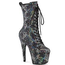 Cargar imagen en el visor de la galería, Tacones Pleaser ADORE-1040SPF Plata Holo Snake
