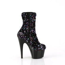 Cargar imagen en el visor de la galería, Tacones Pleaser ADORE-1042SQ Negro Sequins
