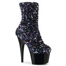 Cargar imagen en el visor de la galería, Tacones Pleaser ADORE-1042SQ Negro Sequins

