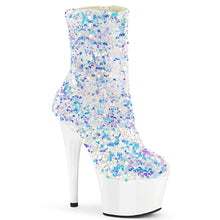 Cargar imagen en el visor de la galería, Tacones Pleaser ADORE-1042SQ Blanco Sequins
