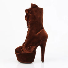 Cargar imagen en el visor de la galería, Tacones Pleaser ADORE-1045VEL Marrón Velvet M
