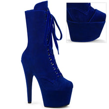 Load image into Gallery viewer, Tacones Pleaser ADORE-1045VEL Navy Azul Velvet
