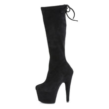 Cargar imagen en el visor de la galería, Tacones Pleaser ADORE-2008 Negro Stretch Faux
