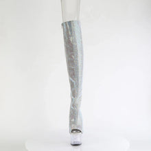 Cargar imagen en el visor de la galería, Tacones Pleaser ADORE-3019C-RS Plata Faux Suede
