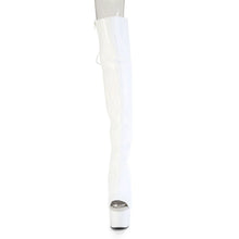 Cargar imagen en el visor de la galería, Tacones Pleaser ADORE-3019HWR Blanco Str. Holo
