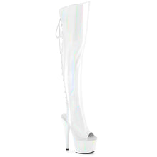 Cargar imagen en el visor de la galería, Tacones Pleaser ADORE-3019HWR Blanco Str. Holo
