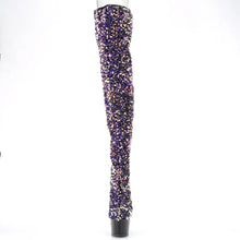 Cargar imagen en el visor de la galería, Tacones Pleaser ADORE-3020 Morado Sequins Negro
