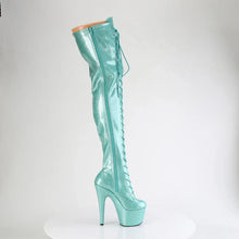 Cargar imagen en el visor de la galería, Tacones Pleaser ADORE-3020GP Aguamarina Purpurina Charol
