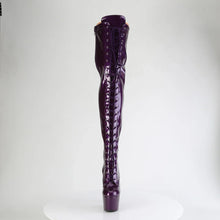 Carregar imagem no visualizador da galeria, Tacones Pleaser ADORE-3020GP Morado Purpurina Charol
