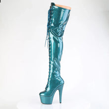 Cargar imagen en el visor de la galería, Tacones Pleaser ADORE-3020GP Teal Purpurina Charol
