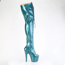 Cargar imagen en el visor de la galería, Tacones Pleaser ADORE-3020GP Teal Purpurina Charol
