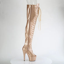 Cargar imagen en el visor de la galería, Tacones Pleaser ADORE-3021GP Dorado Purpurina Charol
