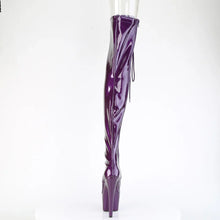 Load image into Gallery viewer, Tacones Pleaser ADORE-3021GP Morado Purpurina Charol
