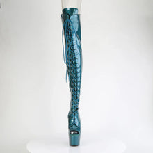 Carregar imagem no visualizador da galeria, Tacones Pleaser ADORE-3021GP Teal Purpurina Charol
